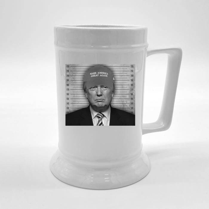 Donald Trump Mugshot Make America Great Again Front & Back Beer Stein