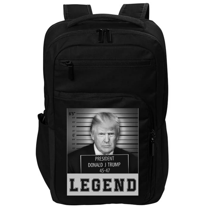 Donald Trump Mug Shot Legend Trump Mugshot 2024 Impact Tech Backpack