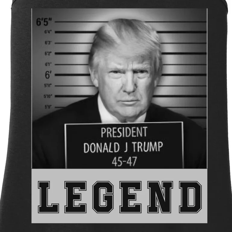 Donald Trump Mug Shot Legend Trump Mugshot 2024 Ladies Essential Tank