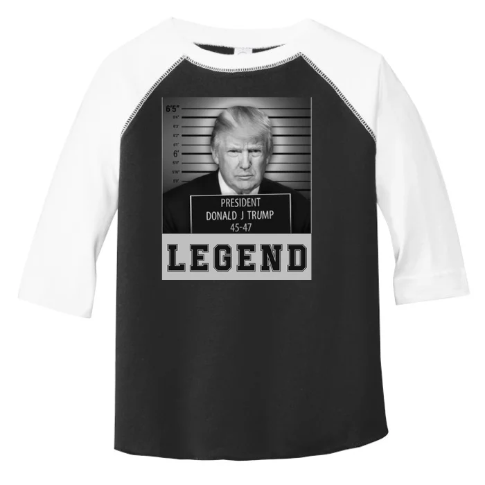 Donald Trump Mug Shot Legend Trump Mugshot 2024 Toddler Fine Jersey T-Shirt