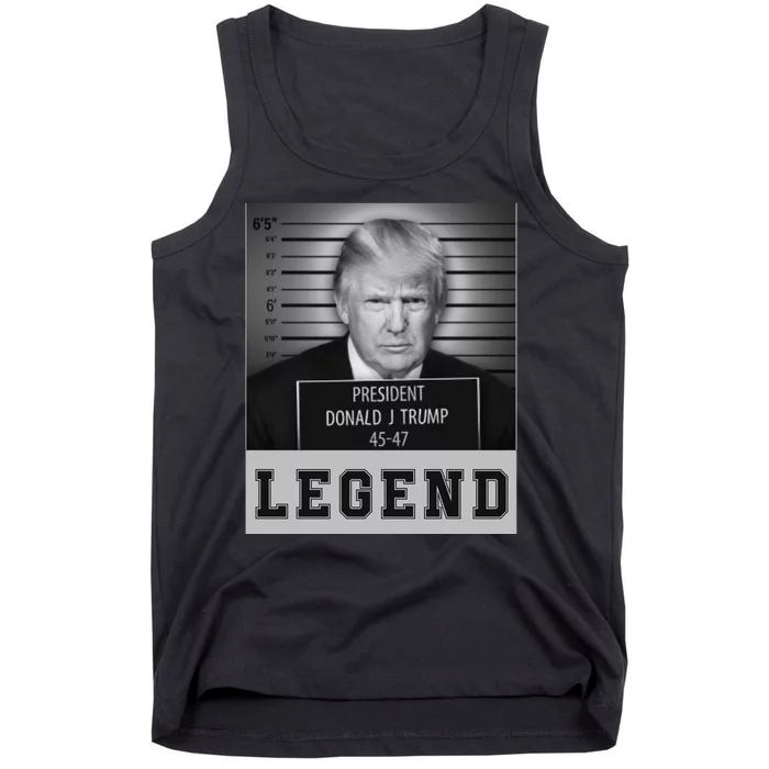 Donald Trump Mug Shot Legend Trump Mugshot 2024 Tank Top