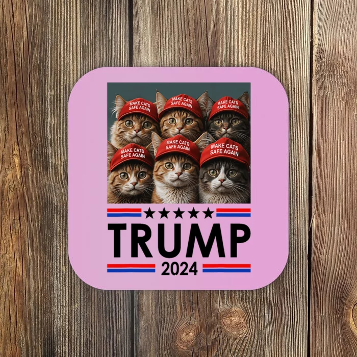 Donald Trump Make Cats Safe Again 2024 Debate Funny 2024 Election Coaster