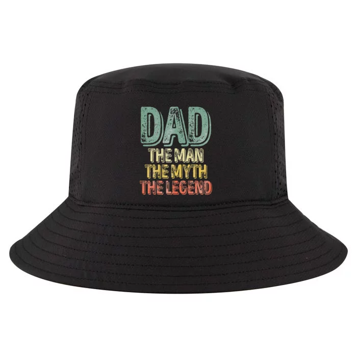 Dad The Man The Myth The Legend Father's Day Cool Comfort Performance Bucket Hat