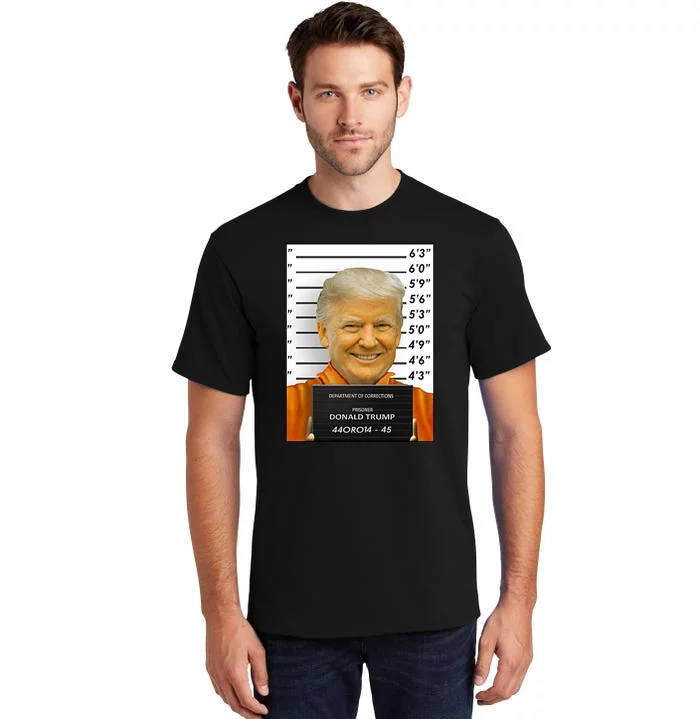 Donald Trump Mugshot Jail Prison Tall T-Shirt