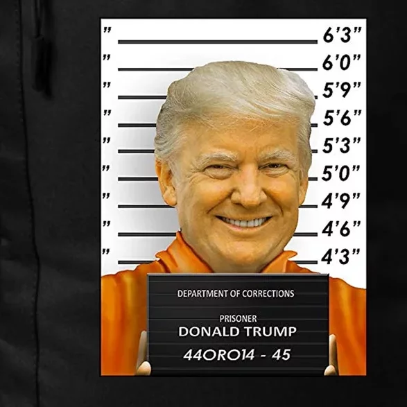 Donald Trump Mugshot Jail Prison Daily Commute Backpack