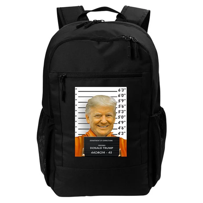 Donald Trump Mugshot Jail Prison Daily Commute Backpack