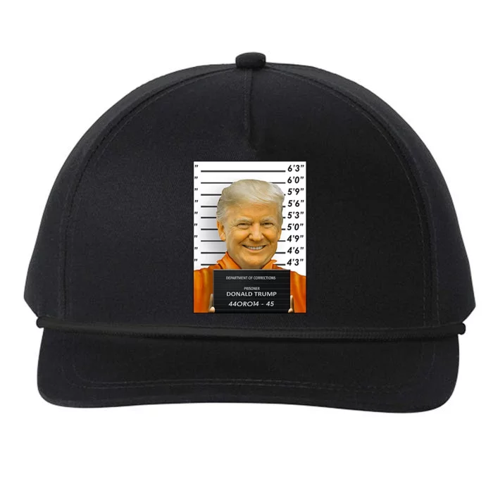 Donald Trump Mugshot Jail Prison Snapback Five-Panel Rope Hat