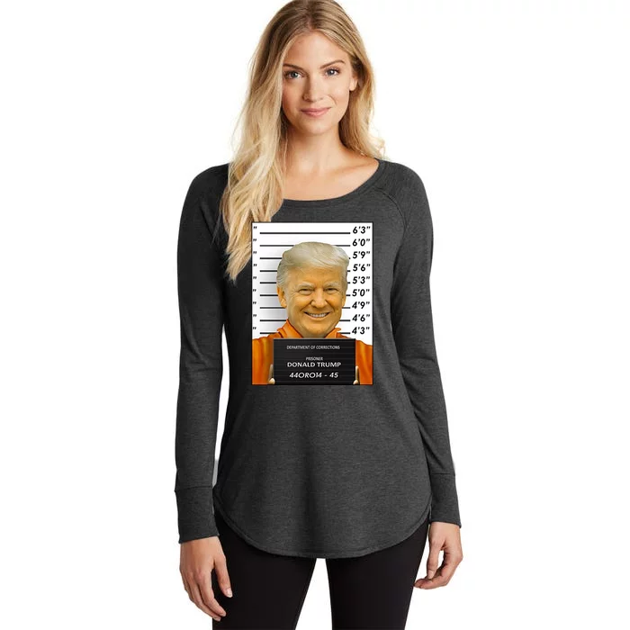 Donald Trump Mugshot Jail Prison Women's Perfect Tri Tunic Long Sleeve Shirt