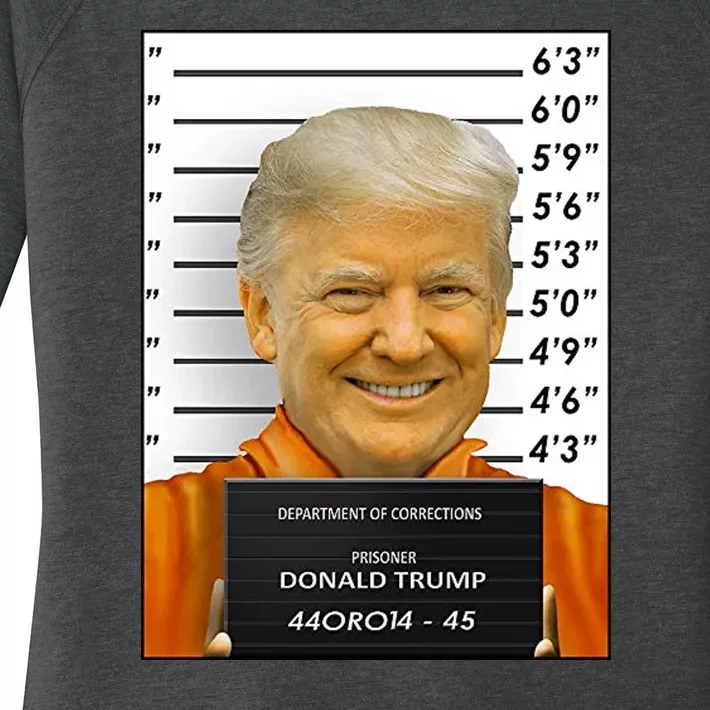 Donald Trump Mugshot Jail Prison Women's Perfect Tri Tunic Long Sleeve Shirt