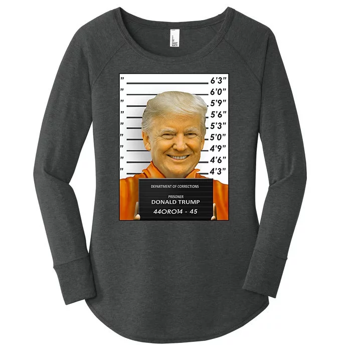 Donald Trump Mugshot Jail Prison Women's Perfect Tri Tunic Long Sleeve Shirt