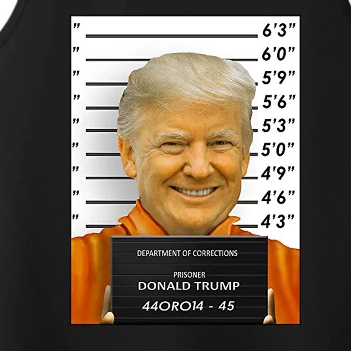 Donald Trump Mugshot Jail Prison Performance Tank