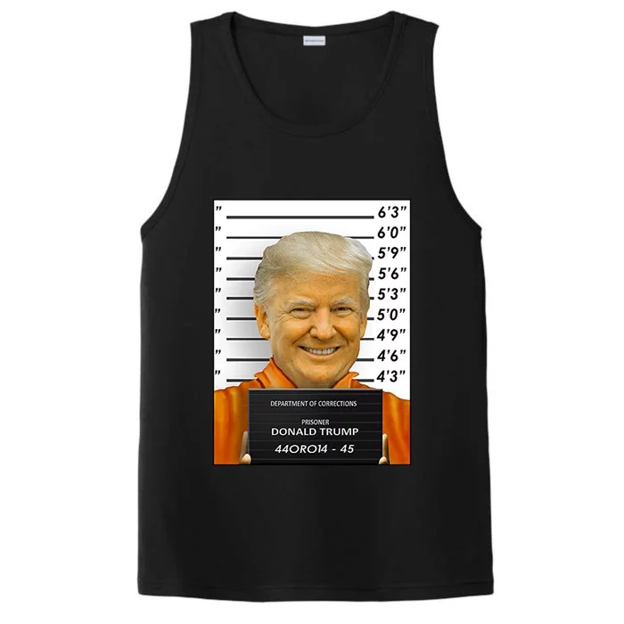 Donald Trump Mugshot Jail Prison Performance Tank