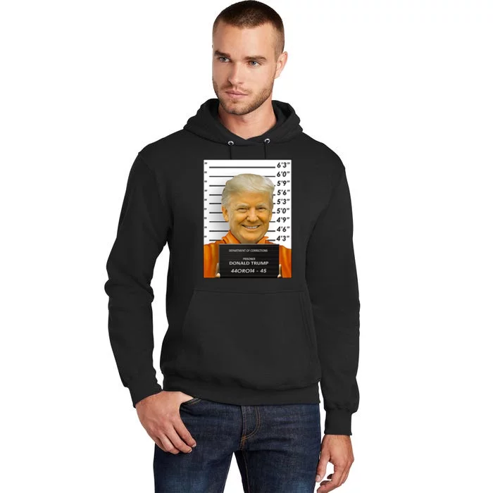 Donald Trump Mugshot Jail Prison Tall Hoodie