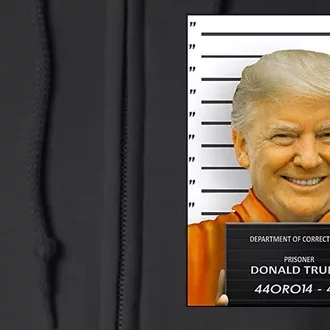 Donald Trump Mugshot Jail Prison Full Zip Hoodie