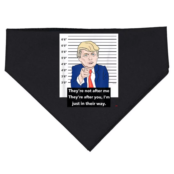 Donald Trump Mugshot Trending Design Support Trump USA-Made Doggie Bandana