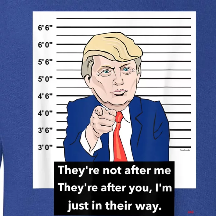 Donald Trump Mugshot Trending Design Support Trump Toddler Sweatshirt