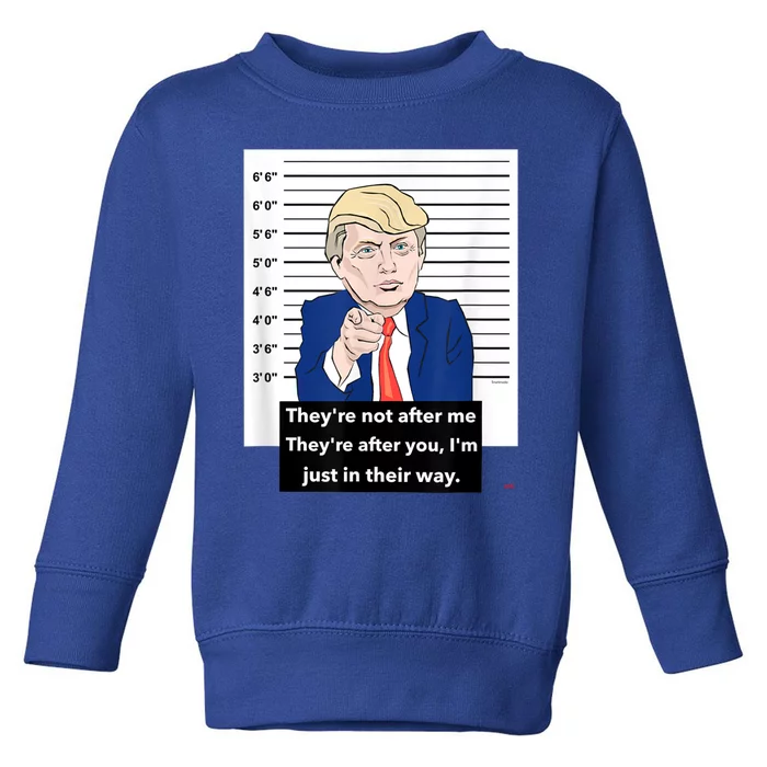 Donald Trump Mugshot Trending Design Support Trump Toddler Sweatshirt