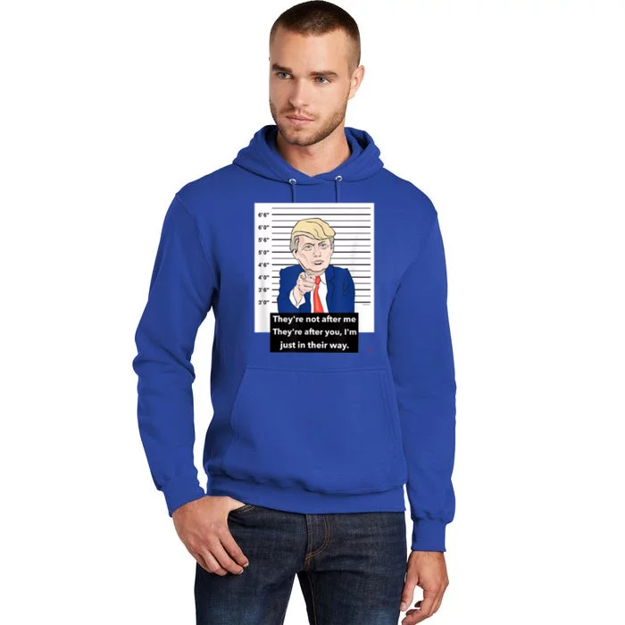 Donald Trump Mugshot Trending Design Support Trump Tall Hoodie