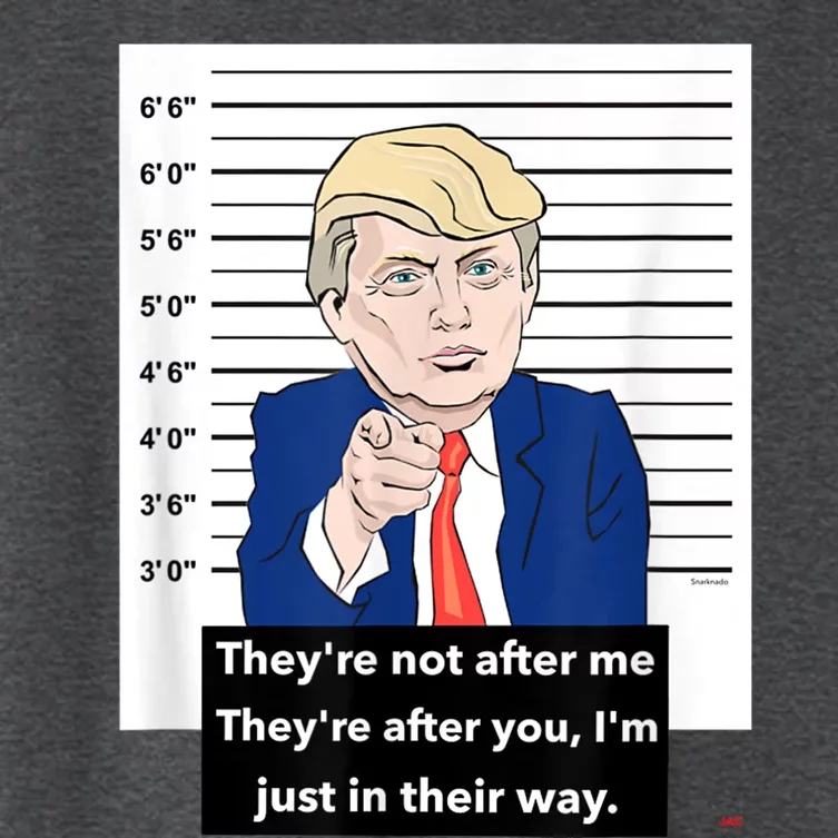 Donald Trump Mugshot Trending Design Support Trump Women's Crop Top Tee