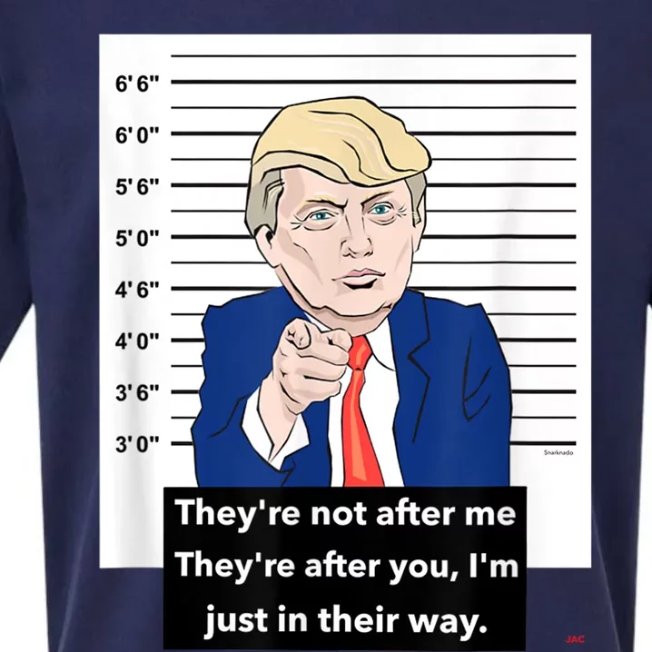 Donald Trump Mugshot Trending Design Support Trump Sueded Cloud Jersey T-Shirt