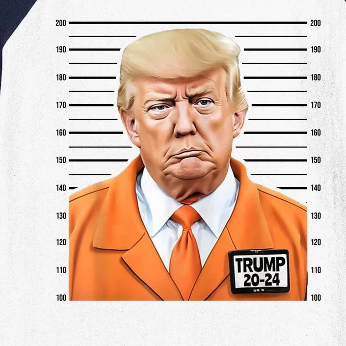 Donald Trump Mug Shot 2024 Orange Jail Suit Baseball Sleeve Shirt