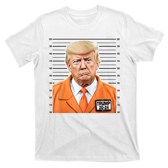 Donald Trump Mug Shot 2024 Orange Jail Suit T-Shirt | TeeShirtPalace