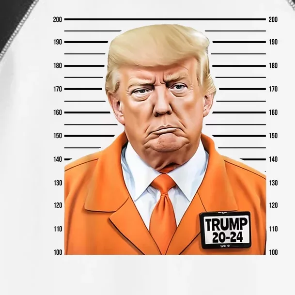 Donald Trump Mug Shot 2024 Orange Jail Suit Toddler Fine Jersey T-Shirt