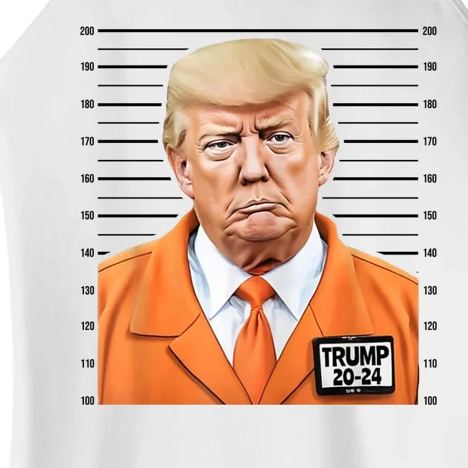 Donald Trump Mug Shot 2024 Orange Jail Suit Women’s Perfect Tri Rocker Tank