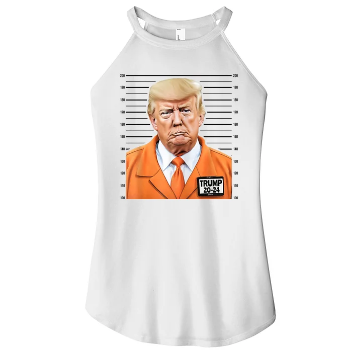 Donald Trump Mug Shot 2024 Orange Jail Suit Women’s Perfect Tri Rocker Tank