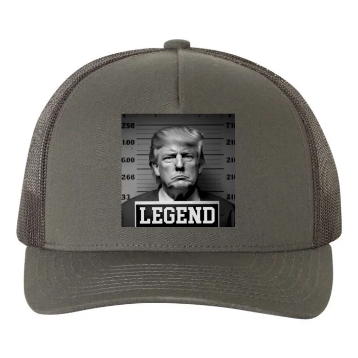 Donald Trump Mugshot Legend Yupoong Adult 5-Panel Trucker Hat