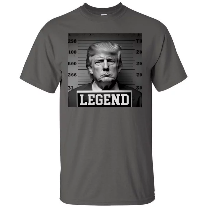 Donald Trump Mugshot Legend Tall T-Shirt