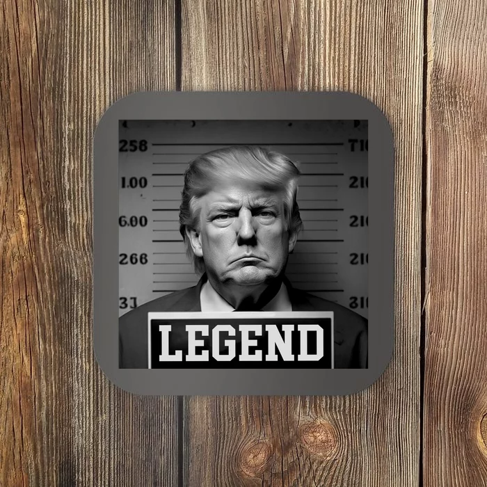 Donald Trump Mugshot Legend Coaster