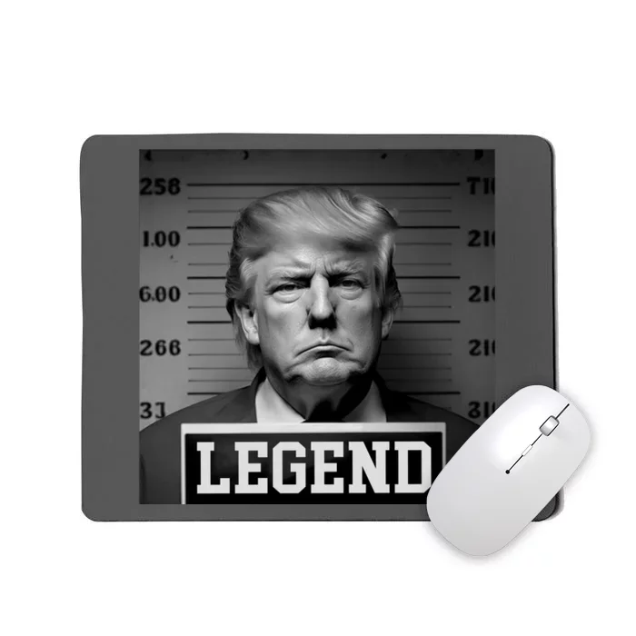 Donald Trump Mugshot Legend Mousepad