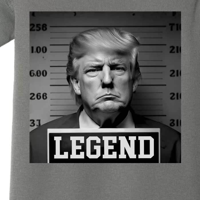 Donald Trump Mugshot Legend Baby Bodysuit