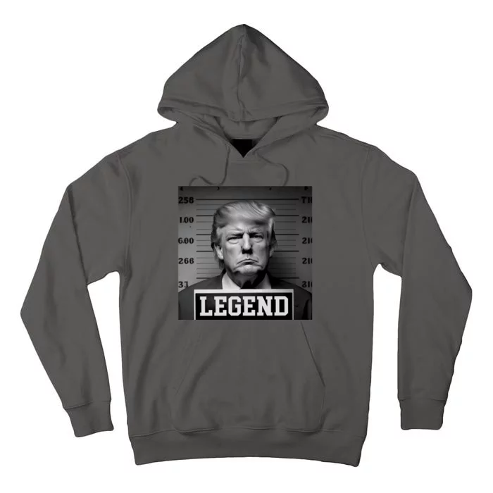 Donald Trump Mugshot Legend Tall Hoodie