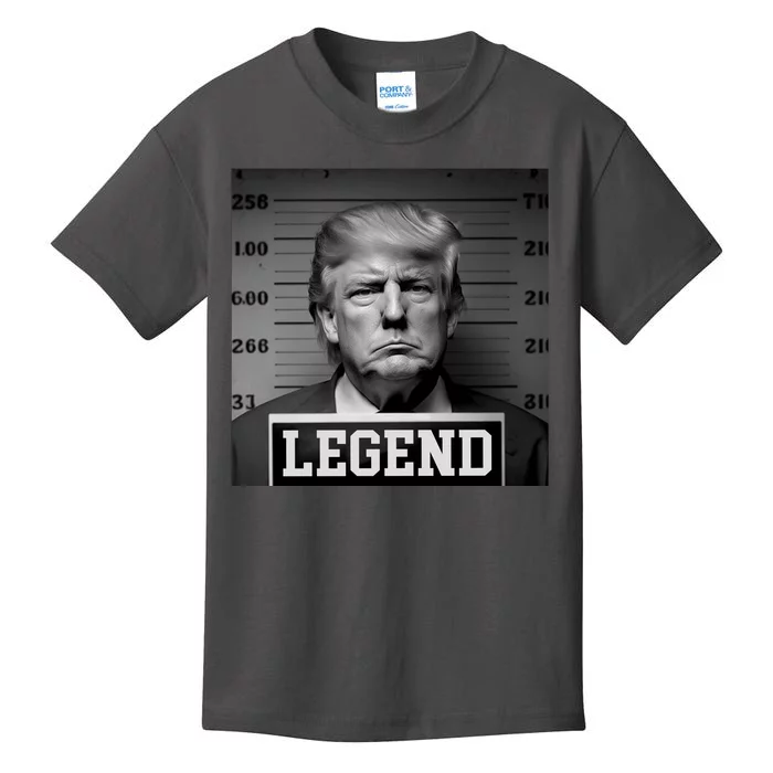 Donald Trump Mugshot Legend Kids T-Shirt | TeeShirtPalace