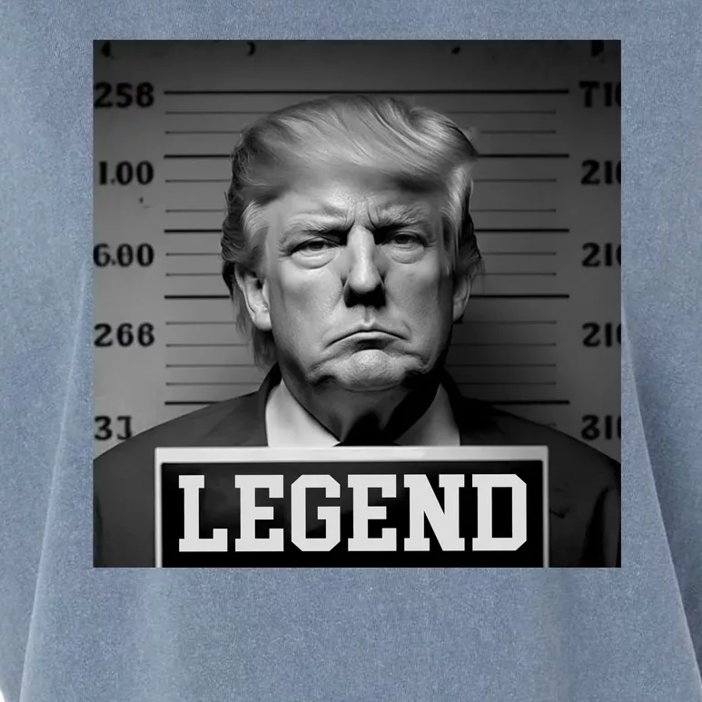 Donald Trump Mugshot Legend Garment-Dyed Women's Muscle Tee