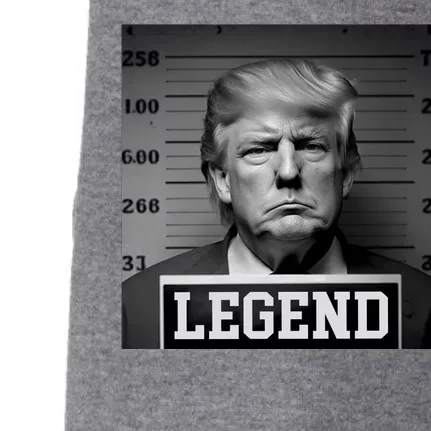 Donald Trump Mugshot Legend Doggie 3-End Fleece Hoodie