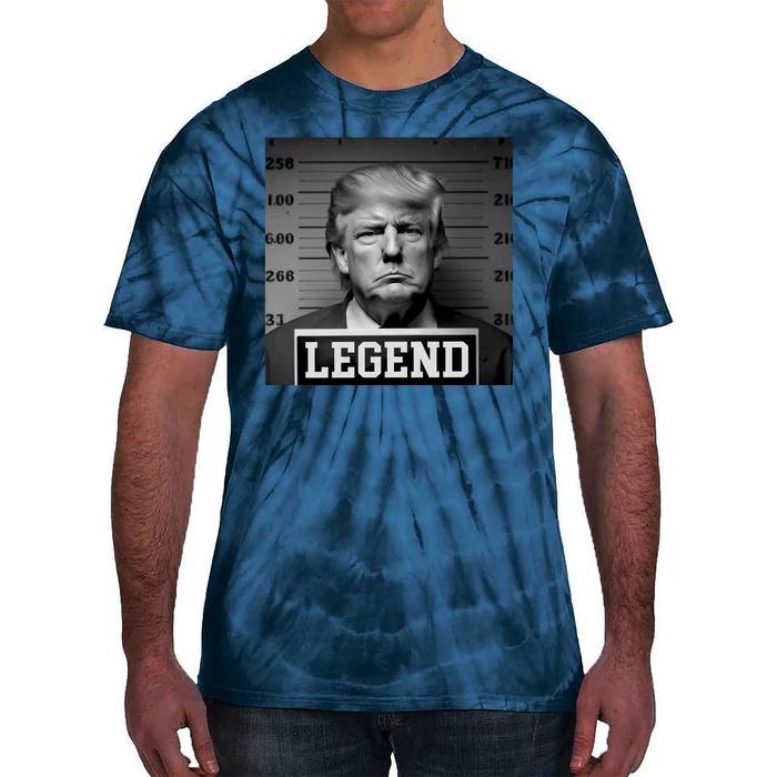 Donald Trump Mugshot Legend Tie-Dye T-Shirt