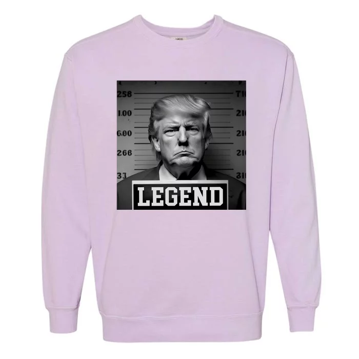 Donald Trump Mugshot Legend Garment-Dyed Sweatshirt