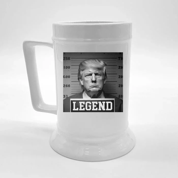 Donald Trump Mugshot Legend Front & Back Beer Stein