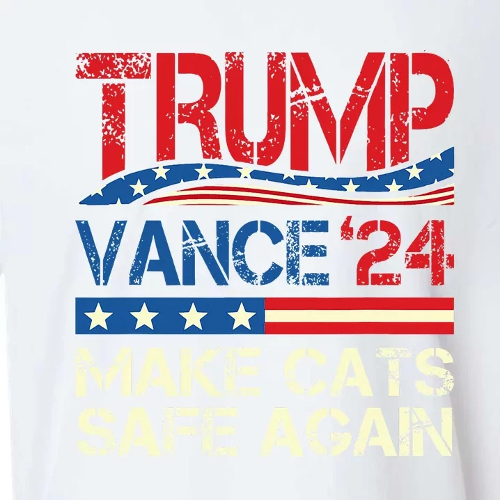 Donald Trump Make Cats Safe Again 2024 Debate Sueded Cloud Jersey T-Shirt