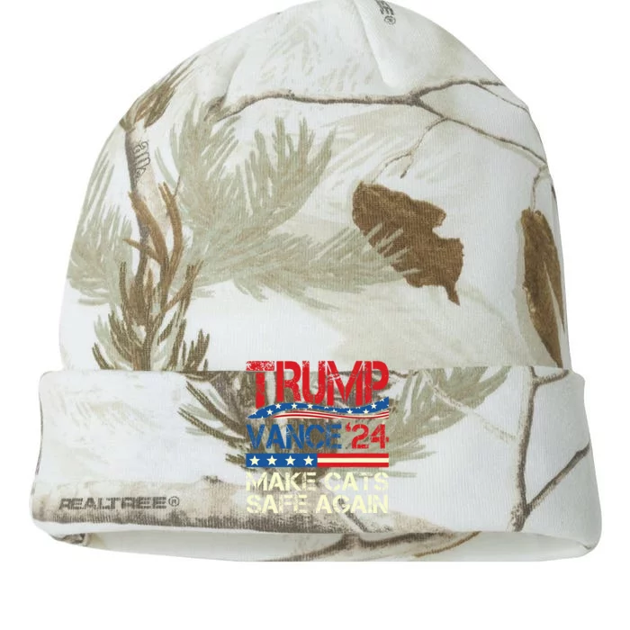 Donald Trump Make Cats Safe Again 2024 Debate Kati - 12in Camo Beanie