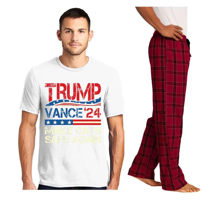 Donald Trump Make Cats Safe Again 2024 Debate Pajama Set