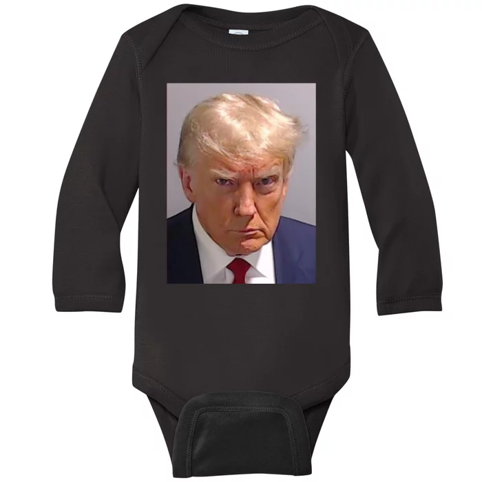 Donald Trump Mugshot Trump 2024 Baby Long Sleeve Bodysuit