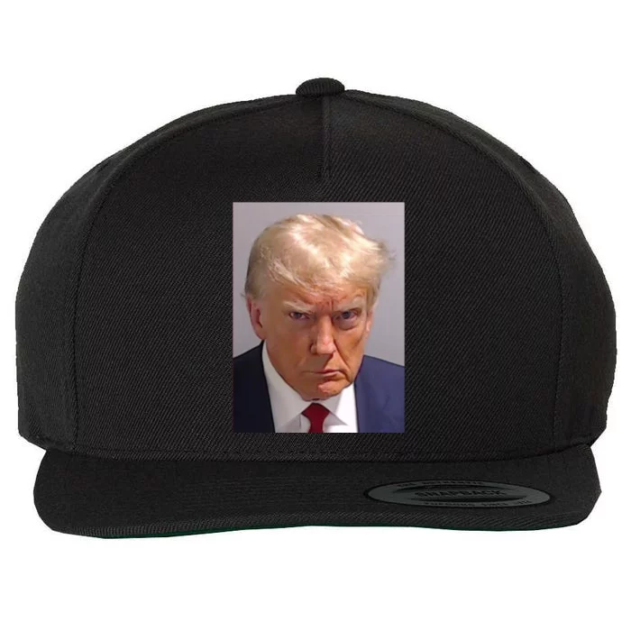 Donald Trump Mugshot Trump 2024 Wool Snapback Cap