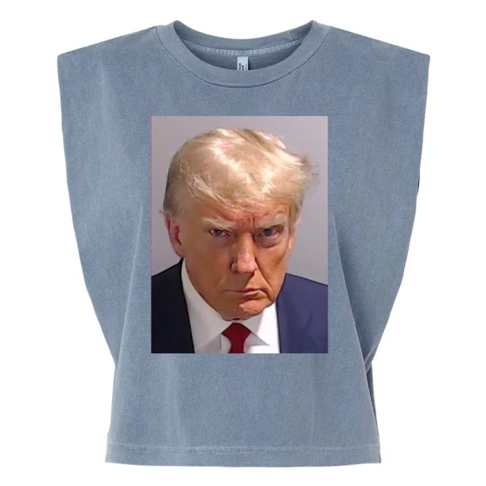 Donald Trump Mugshot Trump 2024 Garment-Dyed Women's Muscle Tee