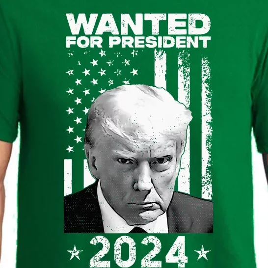 Donald Trump Mug Shot Wanted For U.S. President 2024 Pajama Set