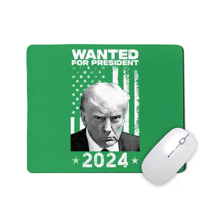 Donald Trump Mug Shot Wanted For U.S. President 2024 Mousepad