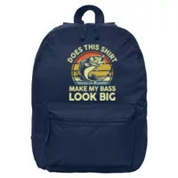 Does This Make My Bass Look Big Father Day Fishing Dad Vector Backpack
